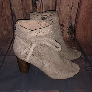 Francesca’s Open Toe Booties